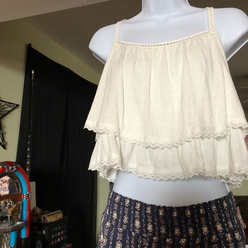 PacSun bohemian mid drift ruffle tank by LA Hearts - Picture 6 of 8
